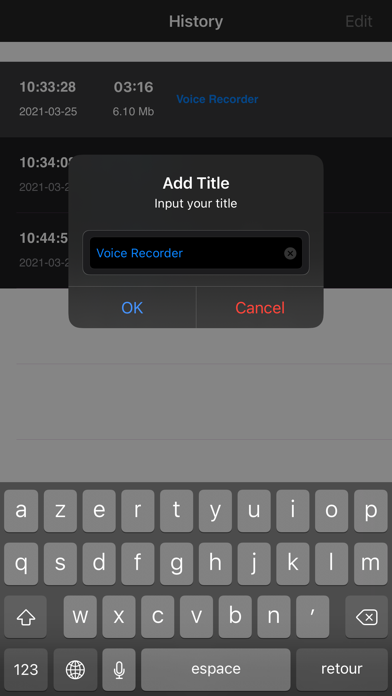 Voice Recorder, Voice Memos Screenshot