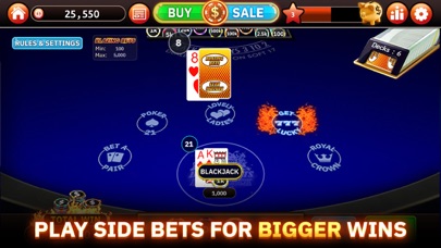 Blazing Bets Blackjack 21 Screenshot