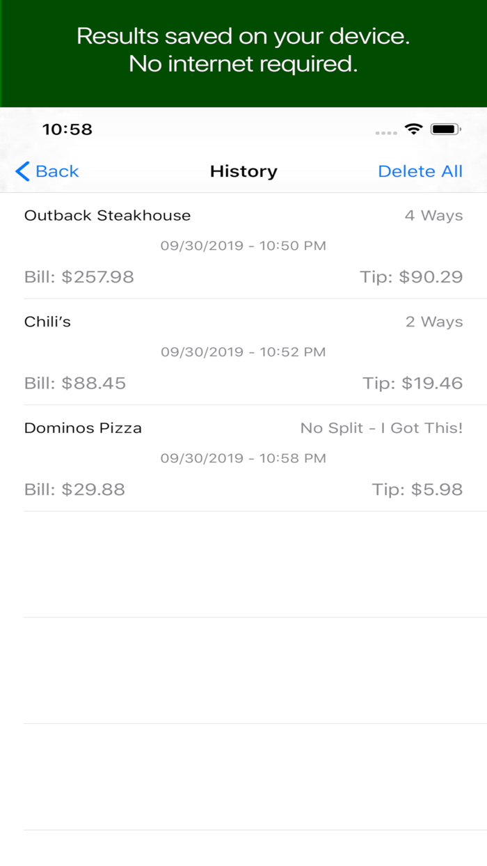 Tip Service Calculator