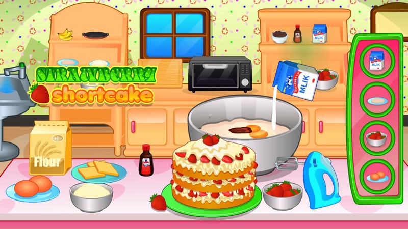 Cooking strawberry short cake screenshot 1