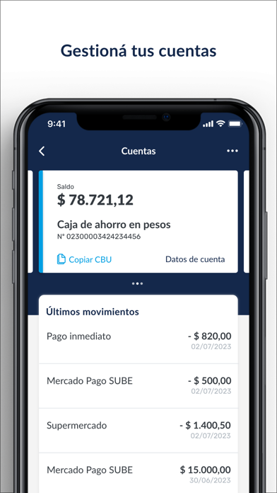 Piano Banking Screenshot