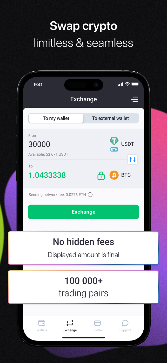 NOW Wallet Buy and Swap Bitcoin