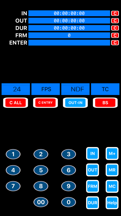 RZ Timecode Calculator Screenshot