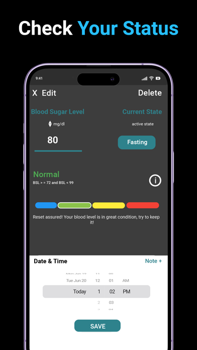 Blood Sugar Tracker: Diabetes Screenshot