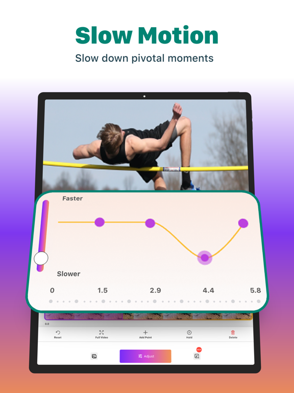 SloMo Slow Motion Video Editor iPad screenshot 7 - Photo & Video app