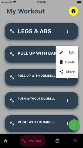 Game screenshot Custom Workout with Journal apk