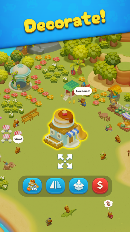 #2. Capybara Land: Match & Design (iOS) 由: CookApps