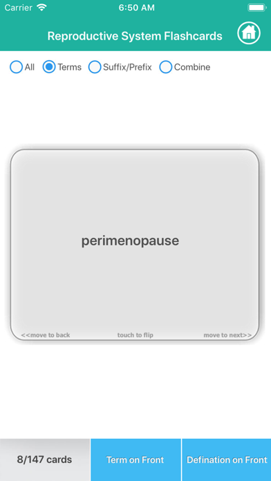 Reproductive Medical Terms Screenshot
