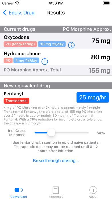 Screenshot #1 pour Opioids Dosage Conversion