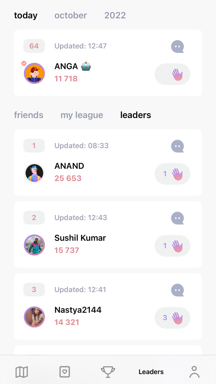 Walker. Pedometer the game