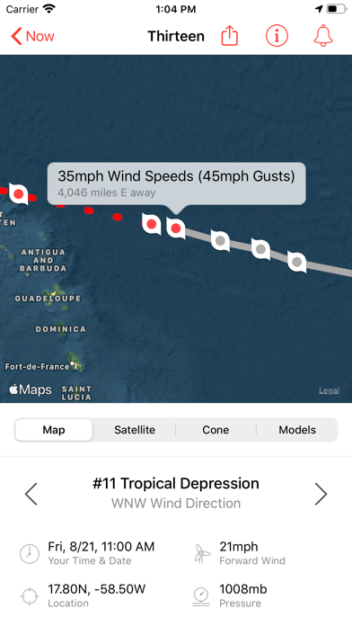 My Hurricane Tracker & Alerts Screenshot