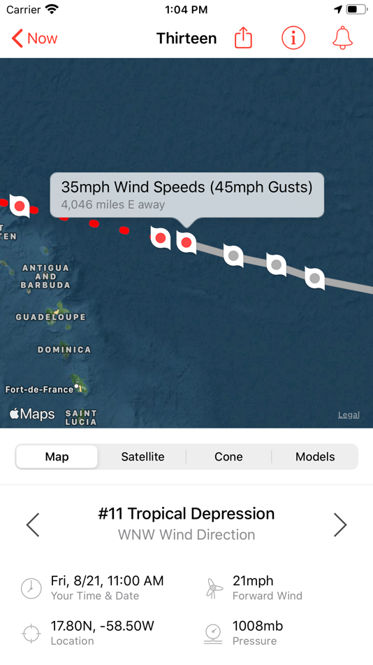 My Hurricane Tracker & Alerts - 4.8.3 - (iOS)