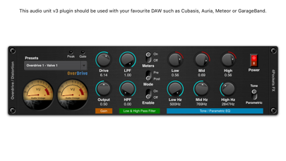 Screenshot #1 pour Overdrive AUv3 Plugin