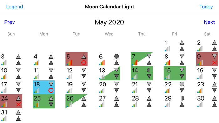 Moon Calendar Light