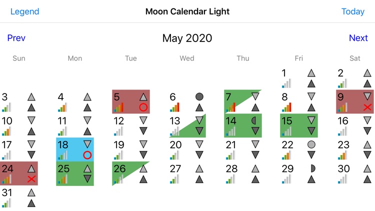 Moon Calendar Light