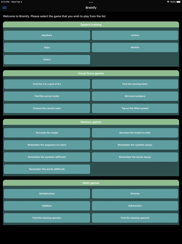 Brainify - Brain training game