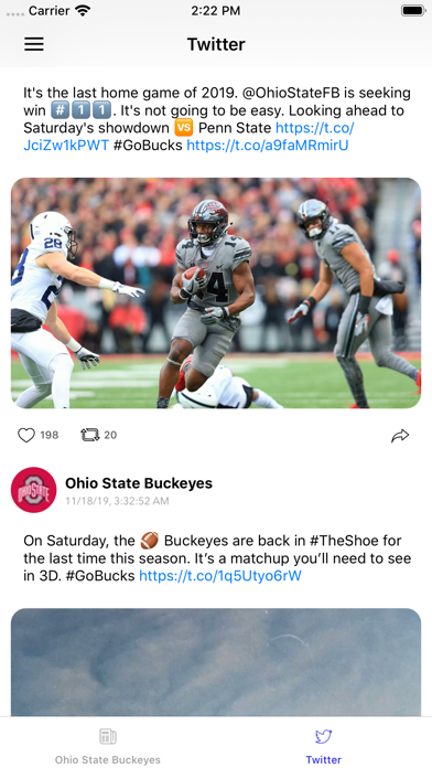 College Football Talk Scores Screenshot