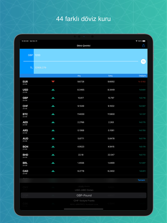 Döviz Çevir - Anlık kur iPad screenshot 4 - Finance app