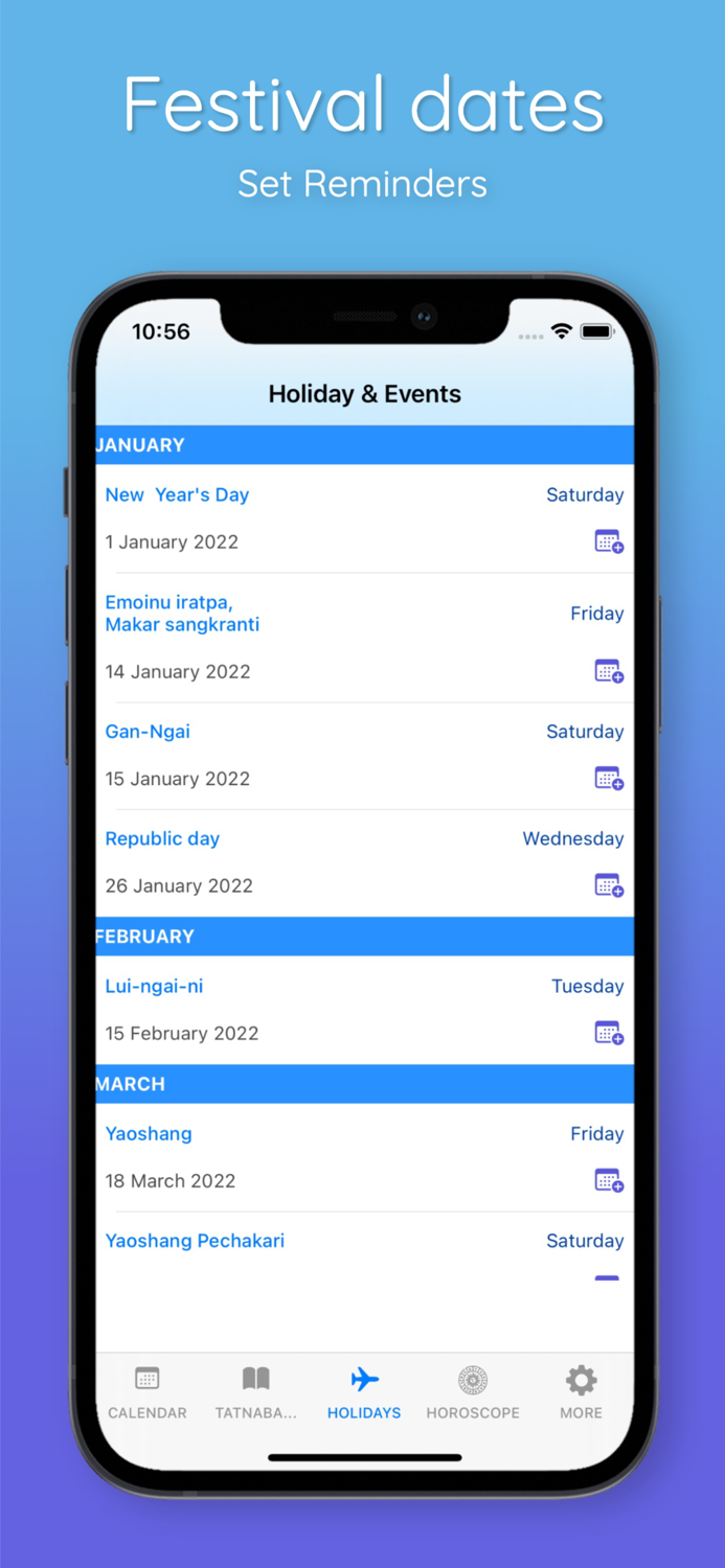 Manipuri Calendar App