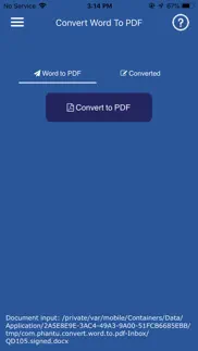 convert doc/docx to pdf iphone screenshot 2