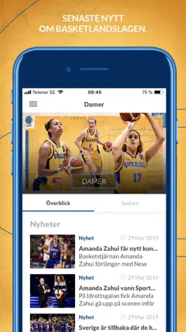 Game screenshot Team Sweden Basketball apk