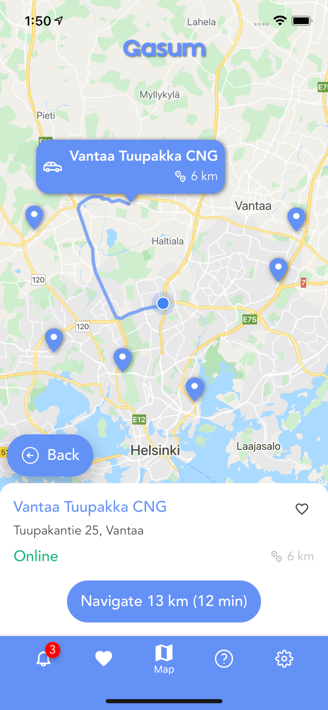 Gasum Driver App
