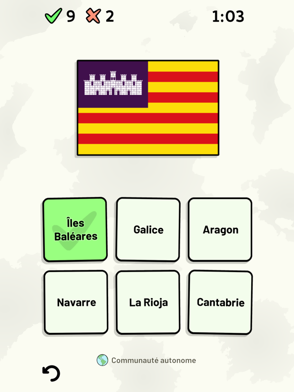 Screenshot #5 pour Communautés d'Espagne - Quiz