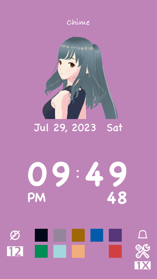 #3. 20 Girls Clock (iOS) 由: Mihoko Araki