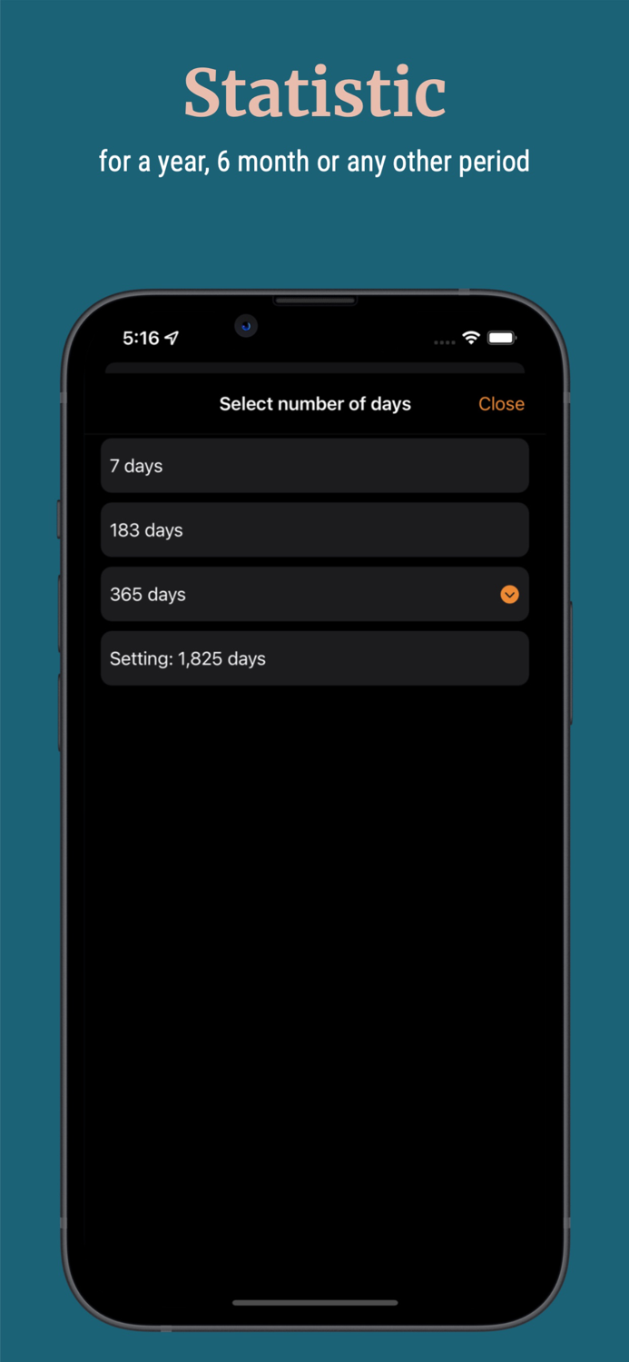 Country Days Tracker