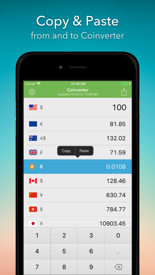#3. Coinverter: Currency Converter (iOS) 由: Iryna Stas