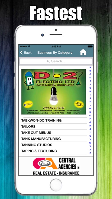 Camrose Directory Screenshot
