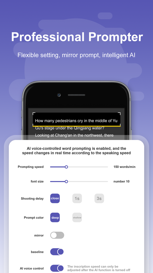 #3. 提词器-爱提词AI悬浮提词器&题词器 (iOS) 由: Chengdu Alkaid Technology Co. Ltd.