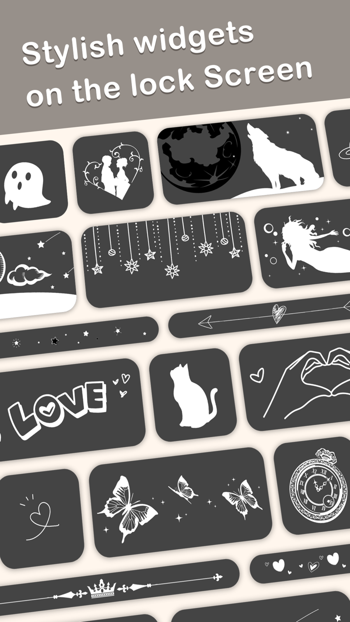 Lodgety-ロック画面 ウィジェット作成と写真や画像編集