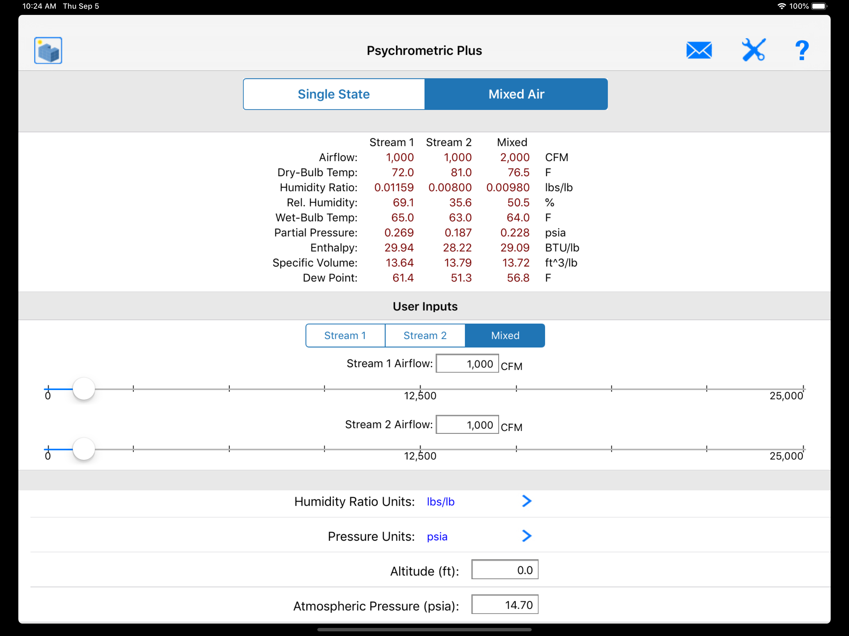 HVAC Psychrometric Plus screenshot 15