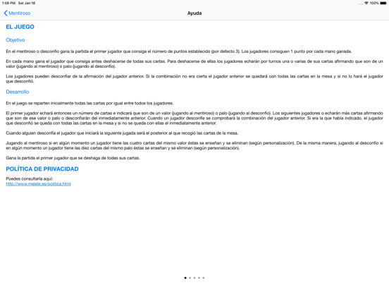 iMentiroso iPad screenshot