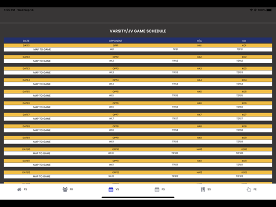 Neuqua Wildcats Rugby Fan App iPad screenshot 10 - Sports app