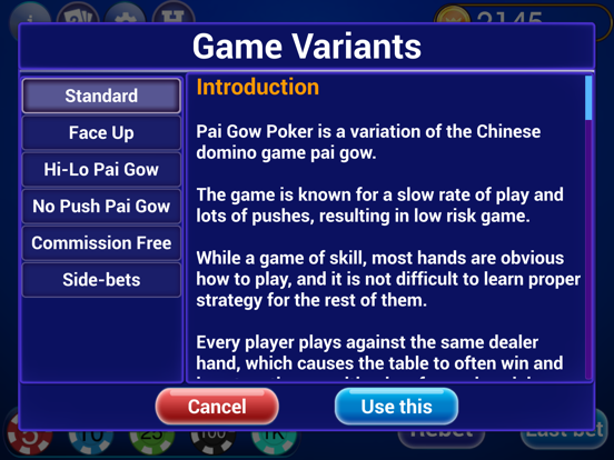 Screenshot #5 pour Pai Gow Poker Trainer