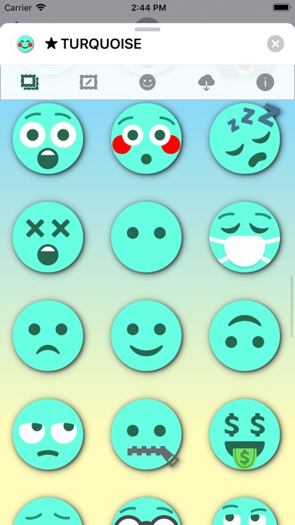 TURQUOISE Emoji • Stickers screenshot-7