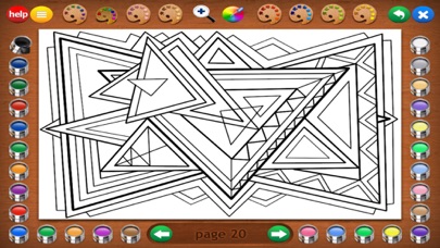 Geometric Designs Coloring Screenshot