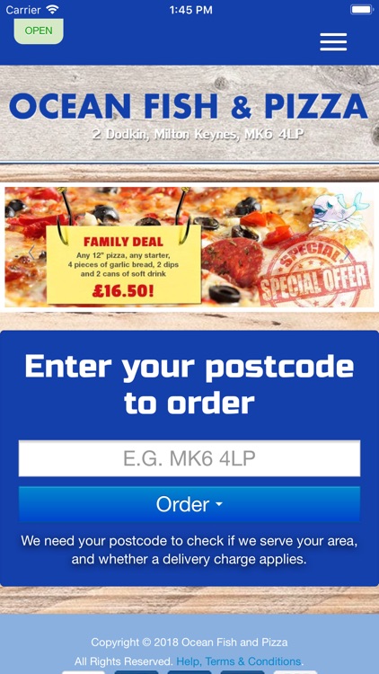 Ocean Fish and Pizza