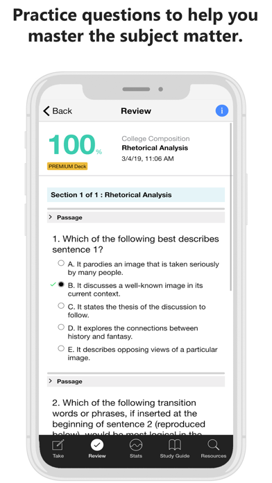 Official CLEP Exam Guide App screenshot n.4