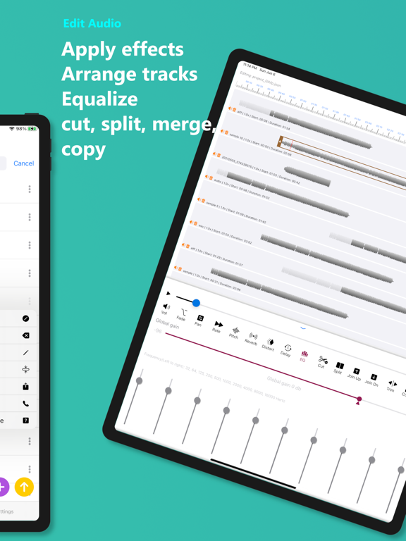 Screenshot #6 pour audio editor & mp3 cutter app
