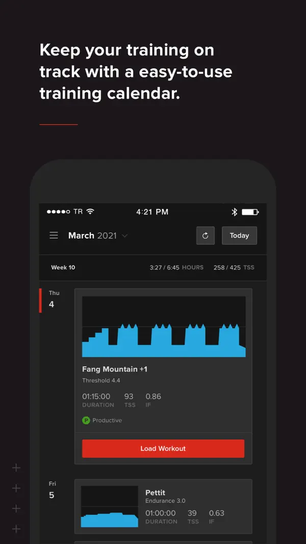 TrainerRoad iPhone App Screenshot 4 – Gesundheit & Fitness