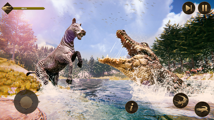 Angry Crocodile Animal Attack