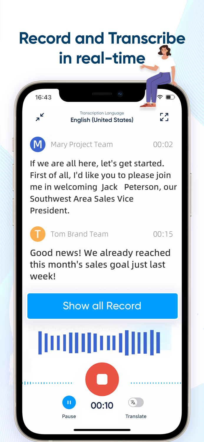 iRecord Transcribe Voice Memo