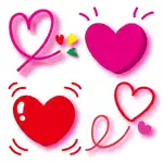 Hearts 2 Stickers App Cancel