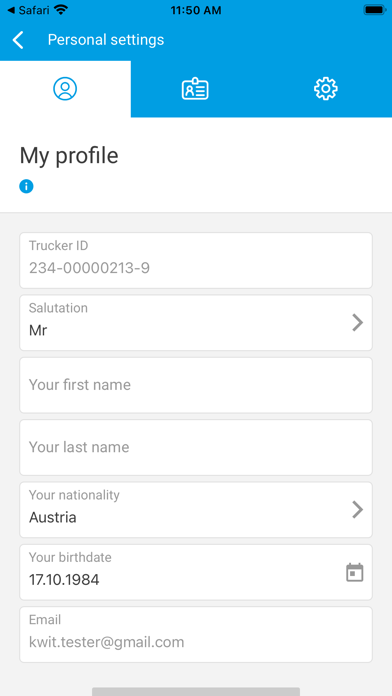 VEROO Trucker Services Screenshot