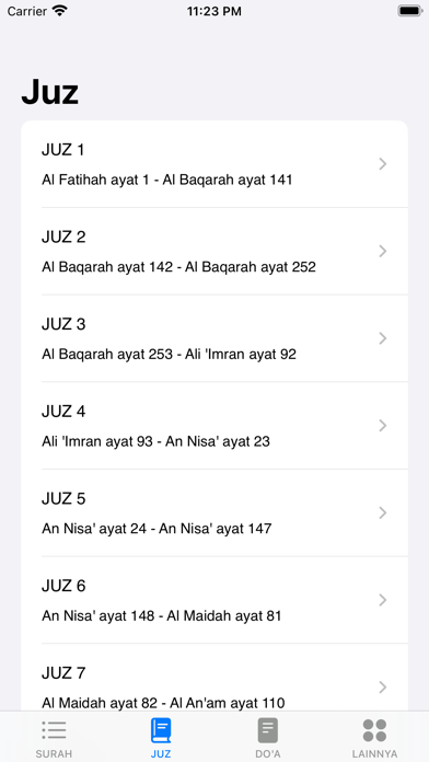 AlQuran 30 Juz Tanpa Internet Screenshot