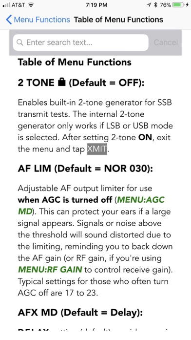 KX2 Micro Manual Screenshot