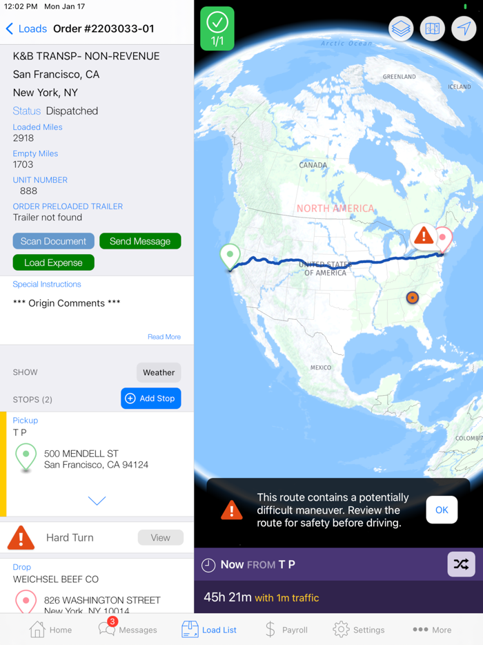 KB Mobile Driver App